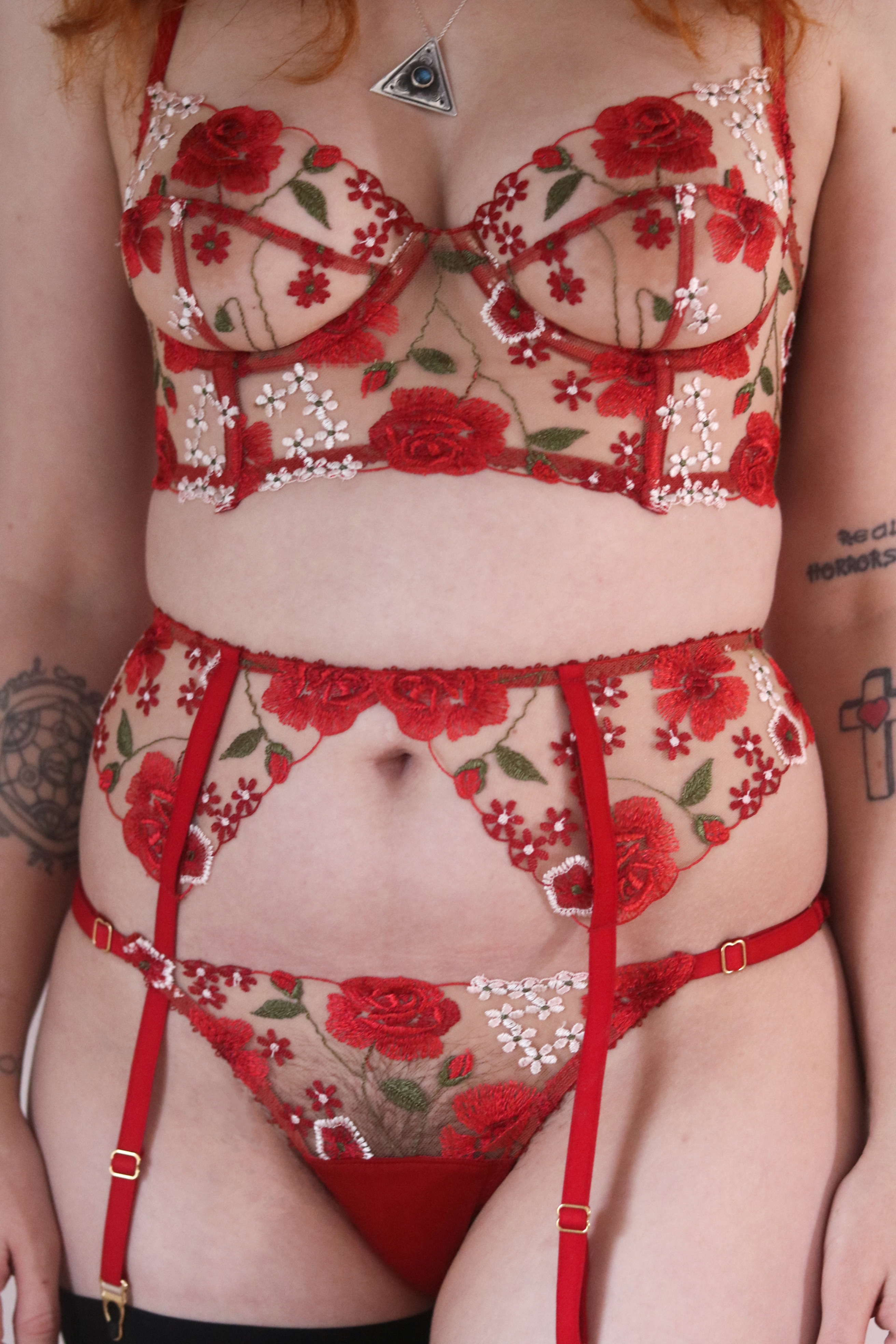 Rose Garden Longline Bra Sample