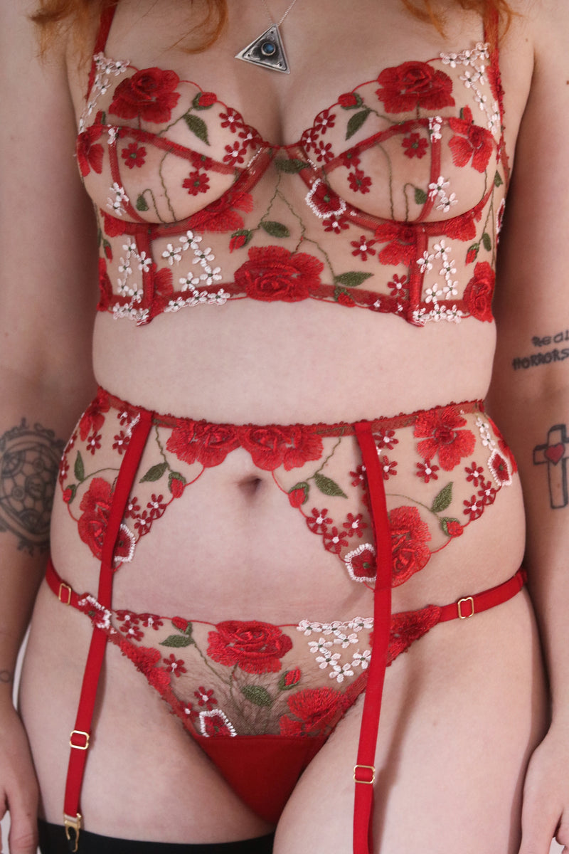 Pre-order Rose Garden Brazilian Knickers